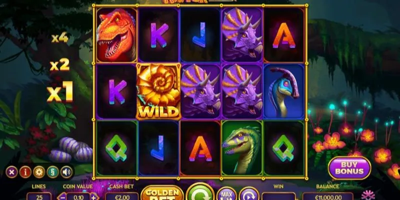 Chơi Raptor Doublemax nổ hũ cùng các chú khủng long xanh